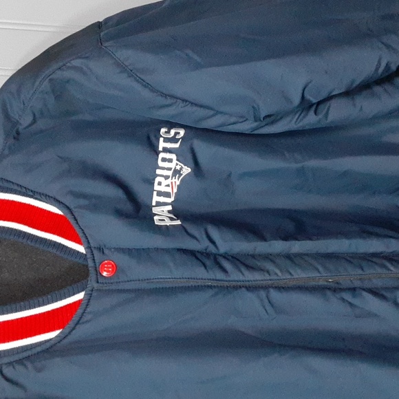 New England Patriots Varsity Reversible Wool Jacket - Picture 5 of 13